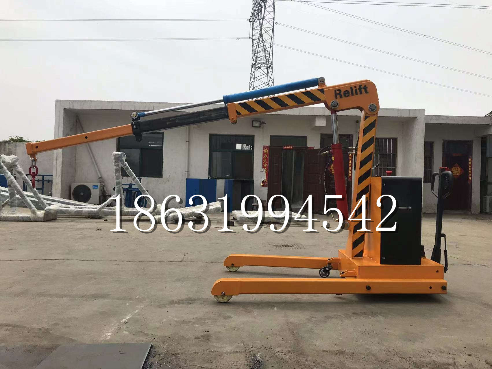 元朗区久征定做3吨三轮随车吊 农用园林绿化移树吊 平板工程用小吊机